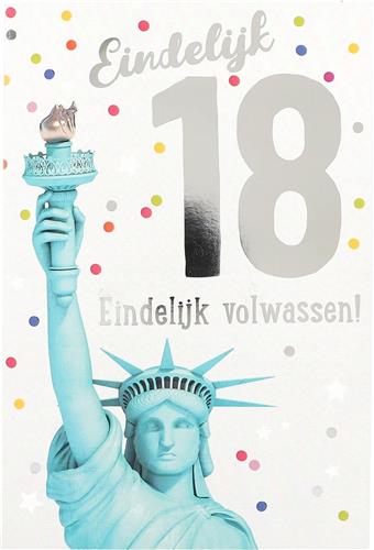 Depesche cadeau spel Eindelijk 18 verjaardag volwassen feest.
