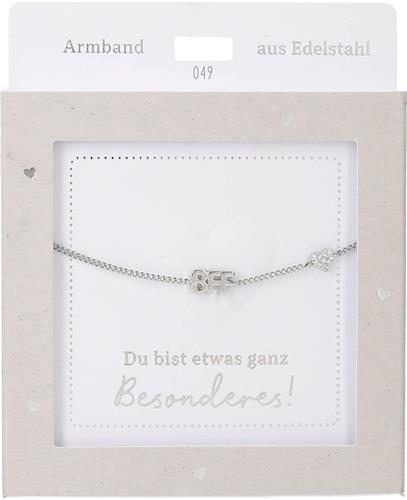 Depesche armband BFF zilver vriendschap cadeau meisjes.