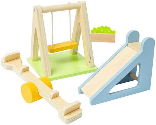 Bigjigs Houten Poppenhuis Meubels Tuinset - 4dlg.