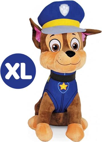 Chase - Paw Patrol Pluche Knuffel XL 65 cm - Speelgoed voor Kinderen Jongens Meisjes - Extra Grote Paw Patrol Knuffels