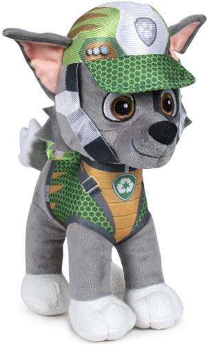 Rocky - Paw Patrol Dino Rescue Pluche Knuffel 30 cm - Speelgoed Knuffels voor Kinderen Jongens Meisjes - Hond Puppy Dog Plush Toy