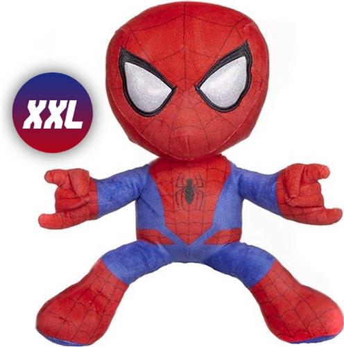 Spiderman Marvel Pluche Knuffel XXL 100 cm - Spider-Man XL Plush Toy - Extra grote superheld knuffelpop voor kinderen jongens meisjes