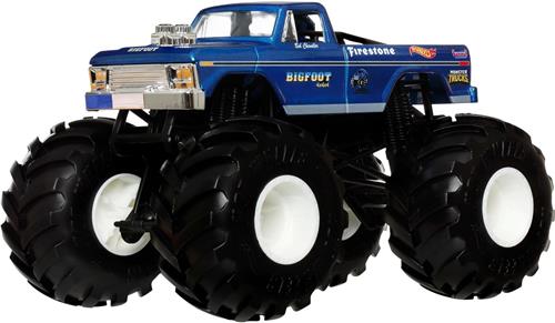 Hot Wheels Monster Trucks Oversized BIGFOOT Vehicle, 3 jaar, Metaal