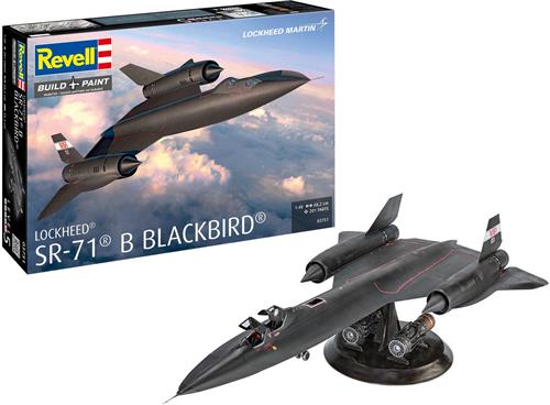 Revell Modelbouwpakket Vliegtuigen - 03751 Lockheed SR-71B Blackbird - Amerikaans Straalvliegtuig Plastic - 1:48 - Modelbouw