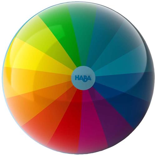 Haba bal - regenboogkleuren - 15 cm doorsnede