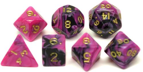HOT Games dobbelstenen set jumbo paars zwart rollenspel Dungeons.
