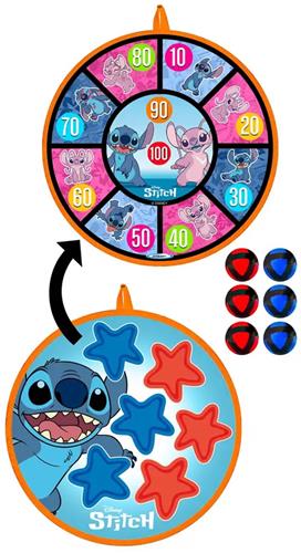 Disney werpschijf Stitch met ballen - Klettwurfscheibe speelgoed.