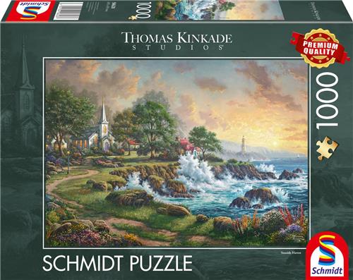 Schmidt - Legpuzzel - Juweeltje aan zee - Thomas Kinkade Studios - 1000 stukjes - Volwassenen - vanaf 12 jaar