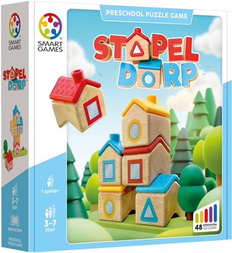 SmartGames - Stapel Dorp - 48 opdrachten