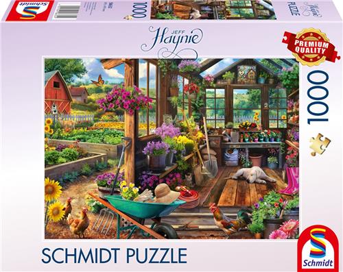Schmidt - Legpuzzel - Tuinhuisje - Jeff Haynie - 1000 stukjes - Volwassenen - vanaf 12 jaar