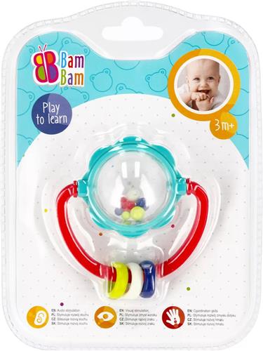 gekleurde balletjes - baby - rammelaar - bam bam