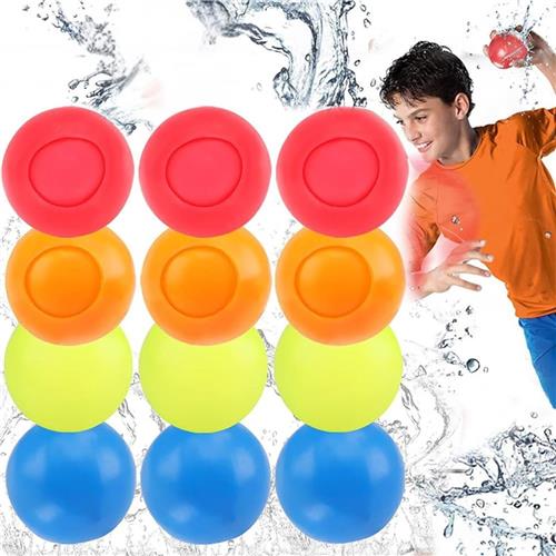 Waterballonnen - van 3-99 Jaar - Herbruikbare Waterbommen voor Buitenplezier - Zelfsluitend - Wegwerp - Waterspeelgoed - Zwembad Speelgoed - Buitenspeelgoed - Siliconen - 16 Stuks - Veelkleurig (C02) - van Imperatoris