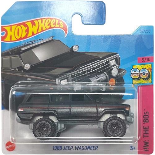 Hotwheels 1988 Jeep Wagoneer Black 52/250 (1:64) HW THE '80s 5/10
