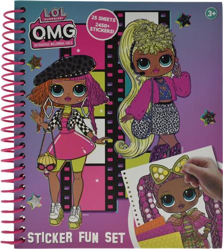 Lol Suprise Sticker Fun Set 25 Sheets - 3+