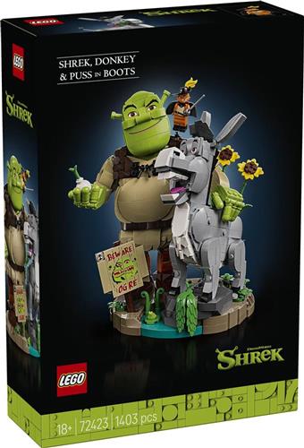 LEGOÂ® Shrek: Shrek, Ezel en de Gelaarsde Kat - 72423
