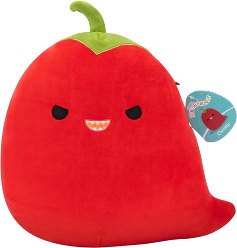 Squishmallows Original Christo The Red Chili Pepper - OfficiÃ«le Jazwares Knuffel - 25 cm - Superzacht Pluche