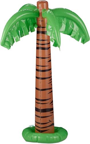 Opblaasbare Palmboom XL - Zwembad Decoratie - Opblaasbaar - 80 cm - Groen/Bruin