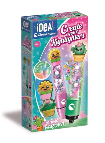 Clementoni - Art & Craft Create Your Highlighters Garden - Markeerstiften Maken Set - Vanaf 6 Jaar