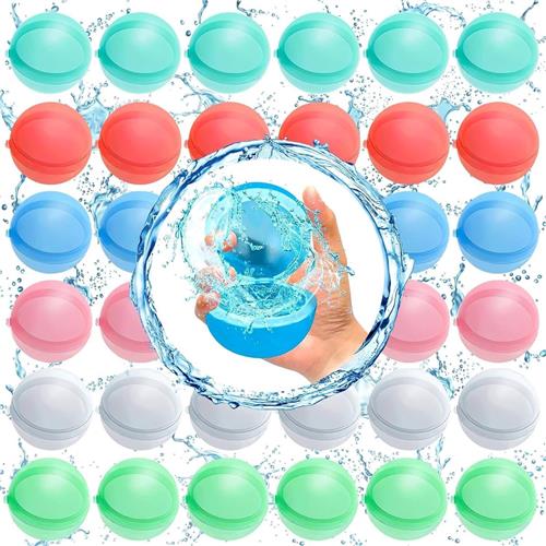 Waterballonnen - van 3-12 Jaar - Herbruikbare Waterbommen voor Buitenplezier - Zelfsluitend - Wegwerp - Waterspeelgoed - Zwembad Speelgoed - Buitenspeelgoed - Siliconen - 36 Stuks - Veelkleurig - van Imperatoris