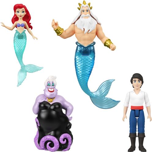 Disney Prinses AriÃ«l Personageset met 4 kleine poppen
