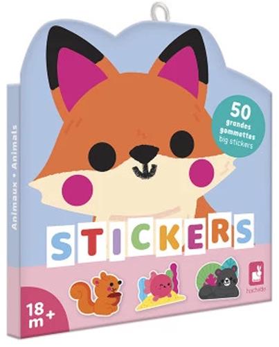 Janod Stickers - 50 grote stickers - Dieren