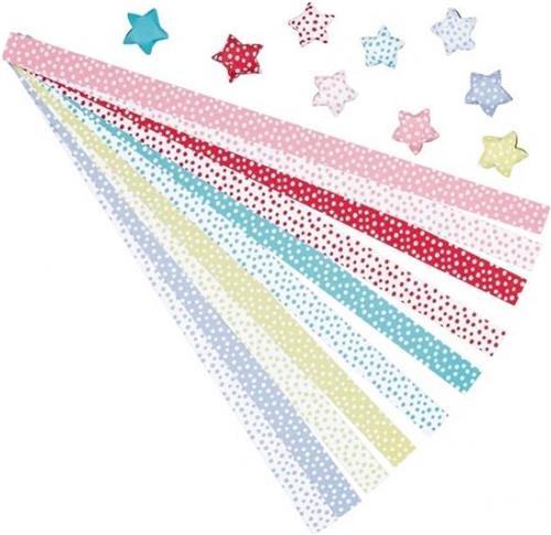 Origami: STERREN 29x1,5cm, papier, 100 strips, 6+