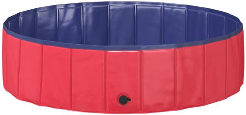 vidaXL - Kinder - Zwembad - Rood - en - blauw - Ã˜ - 120 - x - 30 - cm