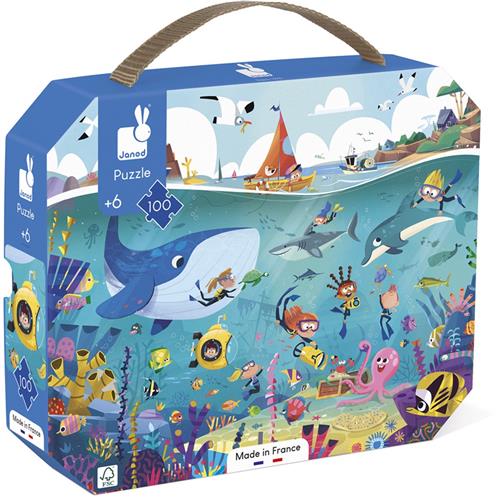 Janod Puzzel - Zeebodem 100 stukjes