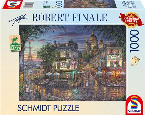 Schmidt puzzel Montmartre landschap 1000 stukjes karton volwassenen.