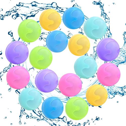 Waterballonnen met Snelvulsysteem - van 15 Jaar - Herbruikbare Waterbommen voor Buitenplezier - Wegwerp - Waterspeelgoed - Zwembad Speelgoed - Buitenspeelgoed - Siliconen - 18 Stuks - Veelkleurig - van Imperatoris