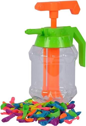 Waterballonnen met Pompfunctie en GeÃ¯ntegreerde Knoophulp - van 3-12 Jaar - Herbruikbare Waterbommen - Zelfsluitend - Wegwerp - Waterspeelgoed - Zwembad Speelgoed - Buitenspeelgoed - Rubber - 100 Stuks - Veelkleurig - van Imperatoris