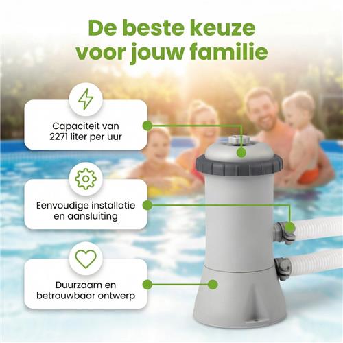 Intex Rond Frame Zwembad - 366 x 76 cm - Blauw - Inclusief Pomp Afdekzeil - Filter - Vloertegels - 7-delig