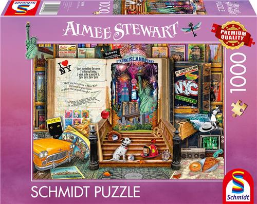 Schmidt - Legpuzzel - SOUVENIR, herinneringen aan New York - Aimee Stewart - 1000 stukjes - Volwassenen - vanaf 12 jaar