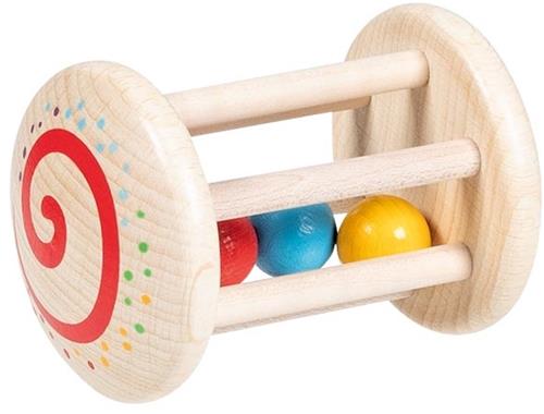 Goki baby speelgoed touch ring regenboog rammelaar multicolor.
