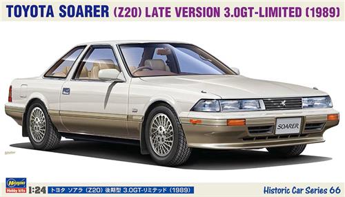 Hasegawa Modelbouwpakket Auto - 21166 Toyota Soarer Z20 Late Versie 3.0GT-Limited 1989 - Japanse Auto Plastic - 1:24 - Modelbouw