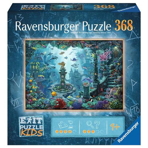 Ravensburger Exit Puzzel Kids In het Onderwaterrijk, kinderpuzzel, puzzelspel, 368 stukjes, vanaf 9 jaar, 13394