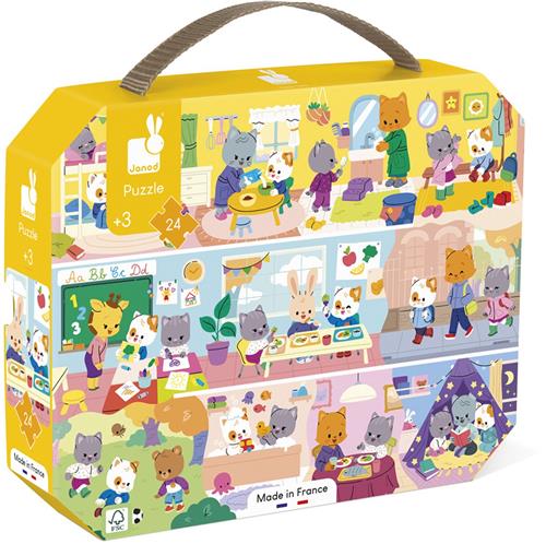 Janod Puzzel - Dagelijkse routine 24 stukjes