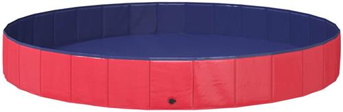 vidaXL - Kinder - Zwembad - Rood - Ã˜300 - x - 38 - cm - Dik - PVC - en - Geengineerd - Hout