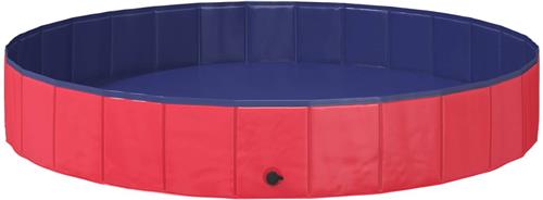 vidaXL - Kinder - Zwembad - Rood - Ã˜200 - x - 30 - cm - Dik - PVC - en - Geengineerd - Hout