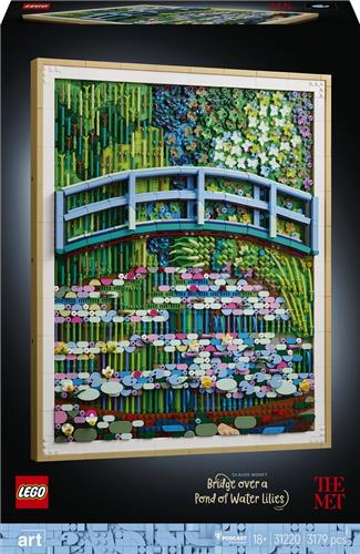 LEGOÂ® Art Claude Monet  Brug over een Vijver met Waterlelies 31220
