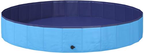 vidaXL - Kinder - Zwembad - Blauw - Ã˜200 - x - 30 - cm - Dik - PVC - en - Geengineerd - Hout