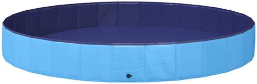 vidaXL - Kinder - Zwembad - Blauw - Ã˜300 - x - 38 - cm - Dik - PVC - en - Geengineerd - Hout