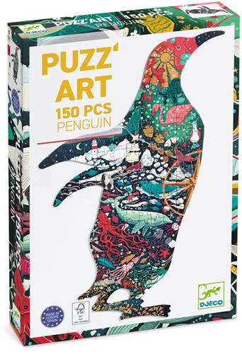 Djeco kunst puzzel - Pinguin 150 stukjes