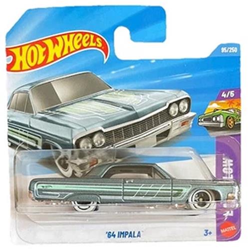 HOT WHEELS '64 IMPALA MINT BLUE 95/250 HW LAYIN' LOW 4/5 SHORT CARD 2026