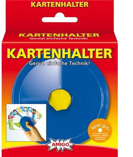 Amigo Kaartenhouder Blauw | Kaartstandaard voor 30 Speelkaarten | Kunststof Kaarthouder voor Kinderen en Senioren