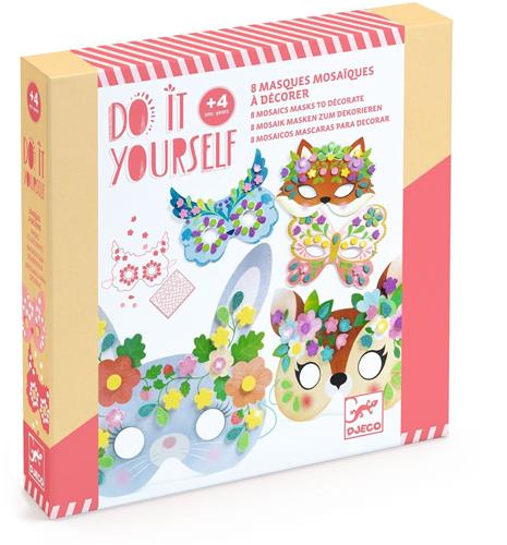 Djeco | Do It Yourself 8 MozaÃ¯ekmaskers Om Te Versieren Bosdieren