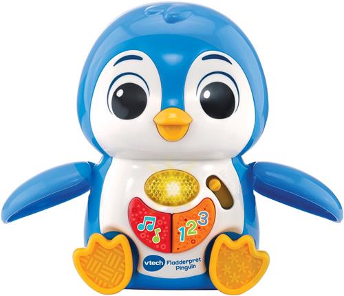 Tel en leer met deze vrolijke pinguÃ¯n! Druk op het hoofdje om de vleugels te zien fladderen en druk op de toetsen om vrolijke reacties te horen en te leren tellen van 1 tot vijf!