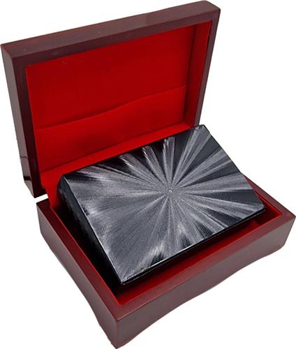 Luxe kaarten set - Zwart geplastificeerd - met Opbergdoos - Poker - Waterproof -  oDaani