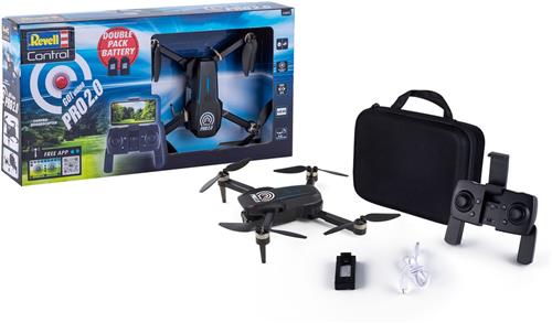 Revell RC voertuig - 23805 RC Drone - Camera Quadrocopter - Go! Video Pro 2.0 - Full HD-camera - Zwart - 2,4GHz RC Model Kant en Klaar - Revell