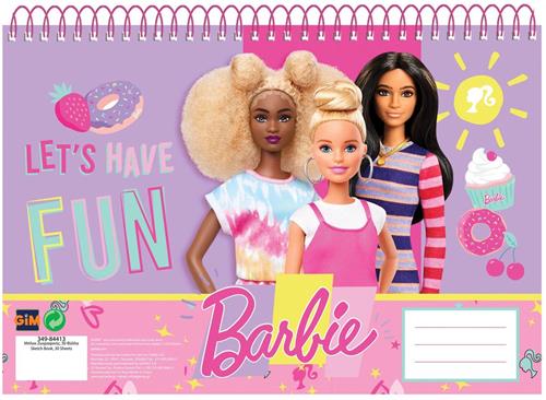 Barbie tekenblok A4 30 vellen kleurboek voor kinderen.